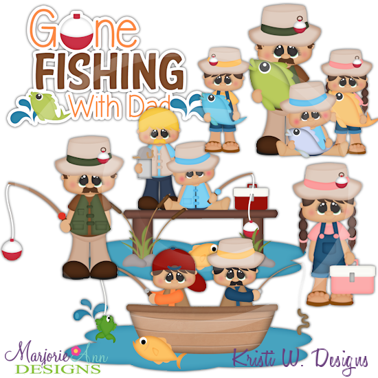 Fishing With Dad SVG Cutting Files Includes Clipart - Click Image to Close
